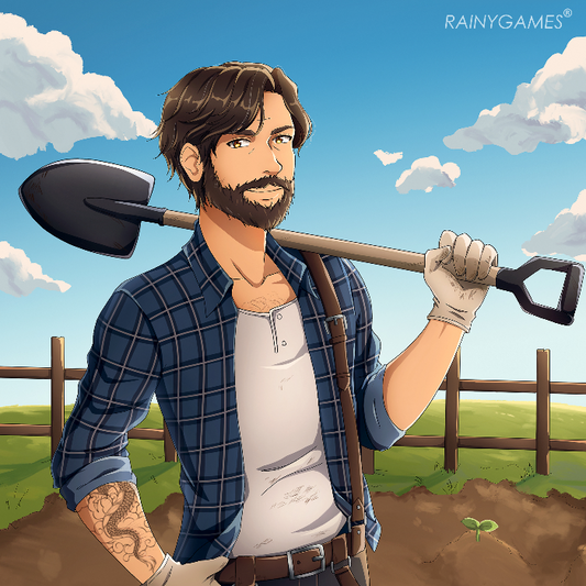 Signed Print 8x10 - Gabriel at Farm